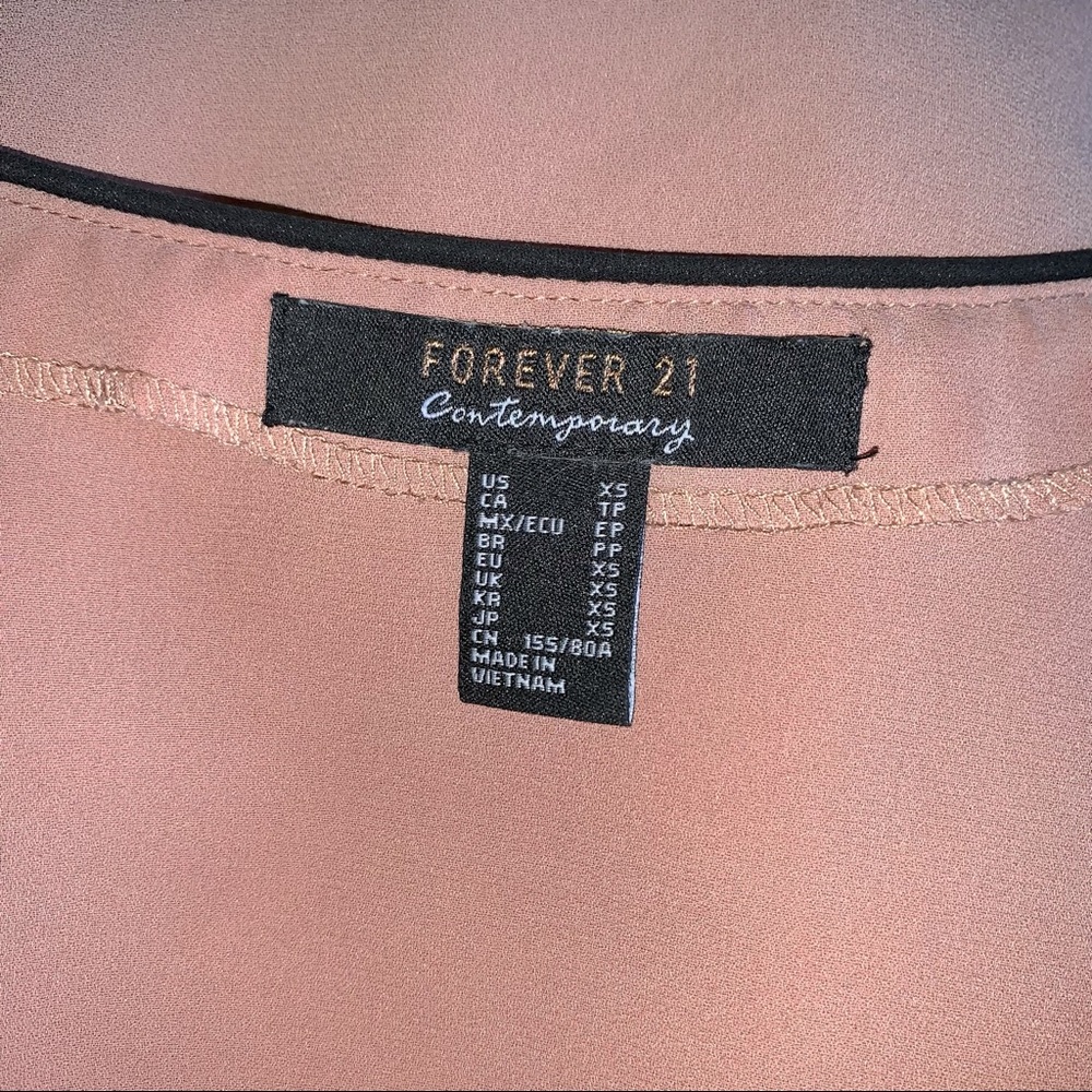 Terra Cotta Blouse by Forever 21 - Sz. XS - Picture 3 of 4
